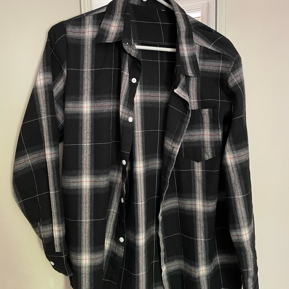 YESSTYLE BLACK FLANNEL